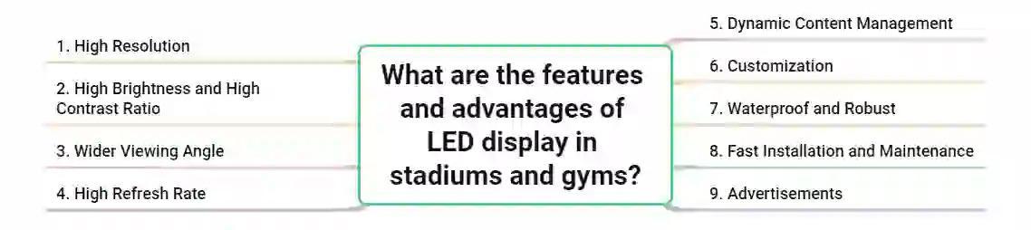 Features and Advantages of LED Display in Stadiums