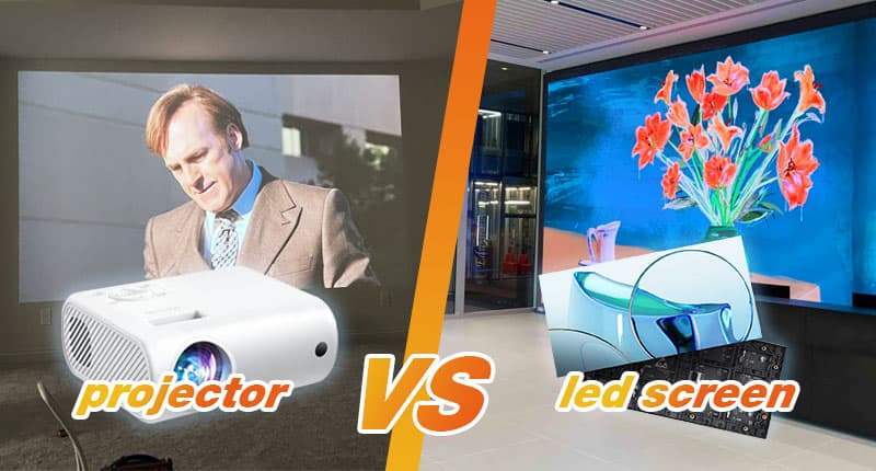 LED video wall vs. projector