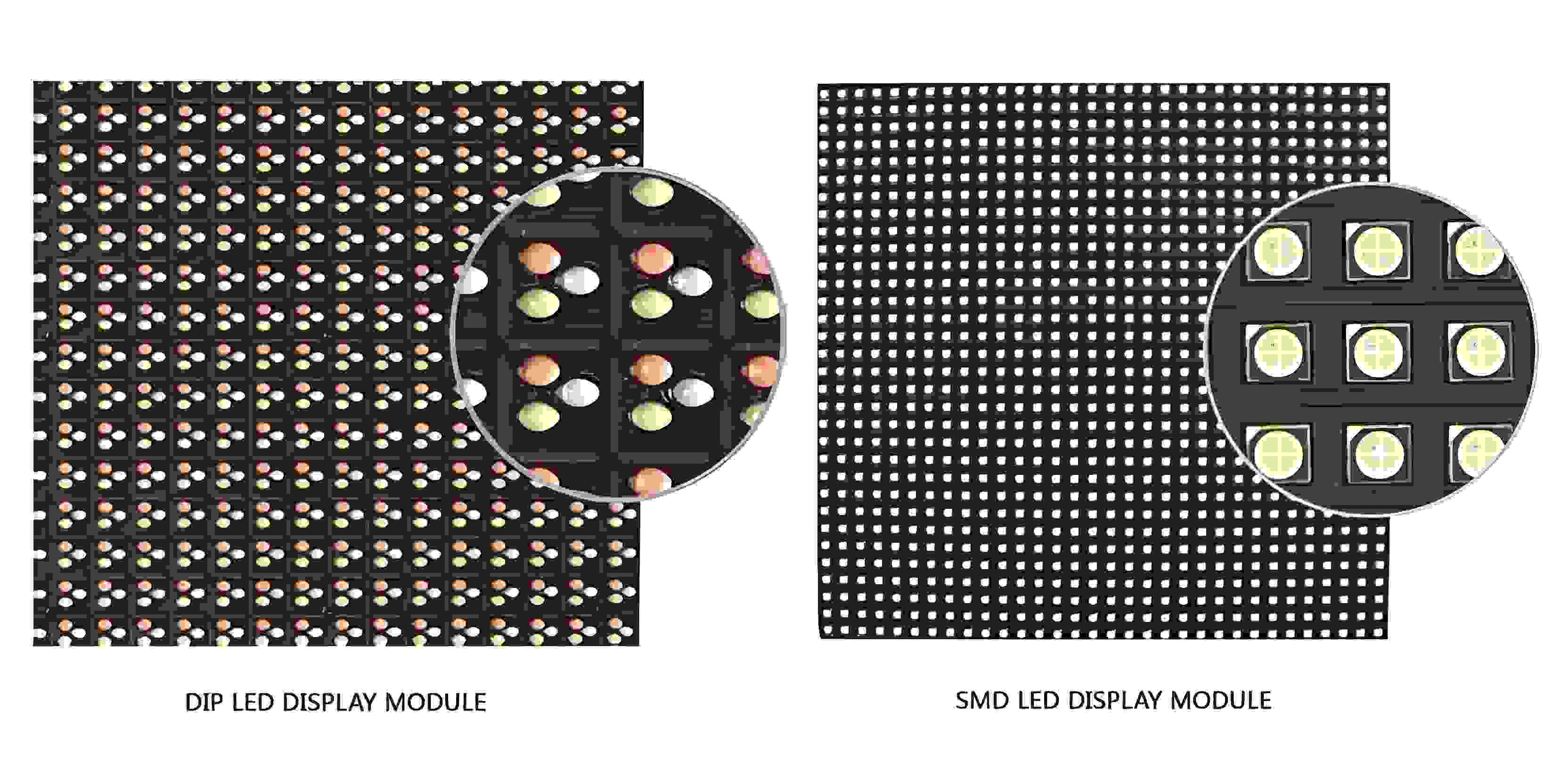 SMD and DIP LED displays