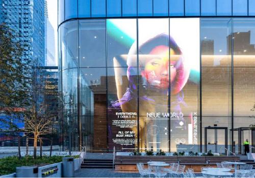 What are the core advantages of transparent led film display screen