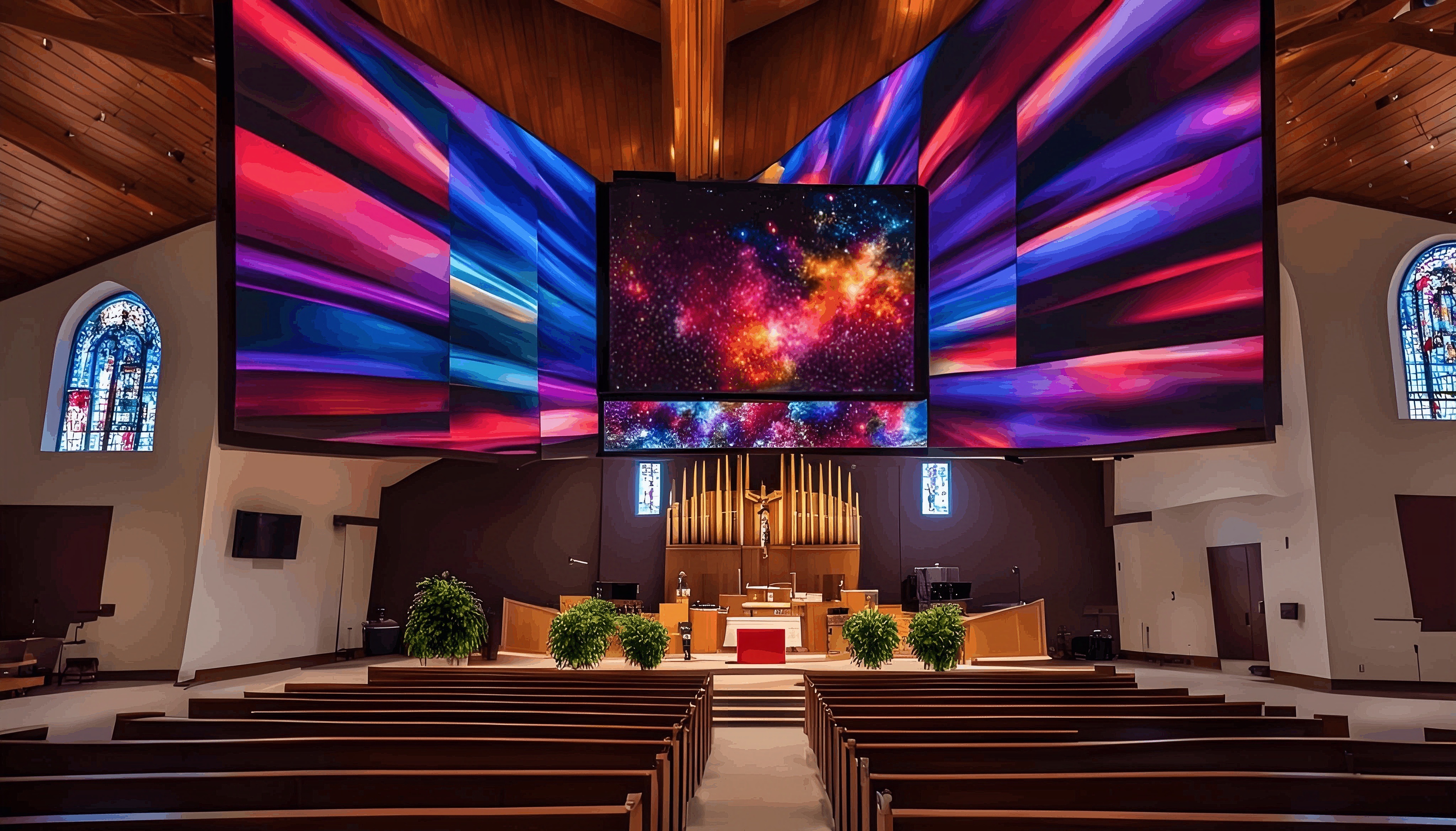 church led wall