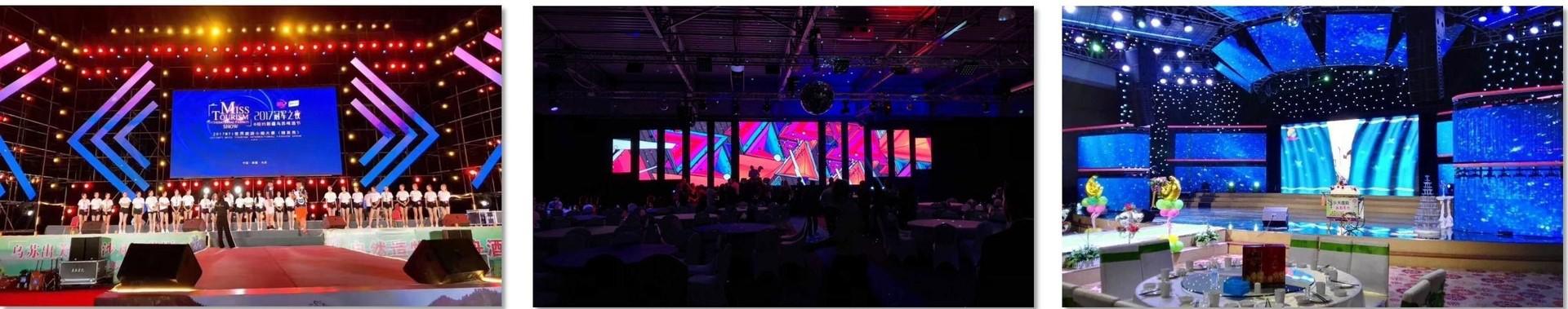 large LED screens